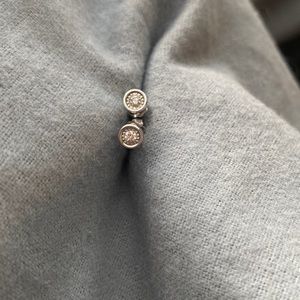 Genuine diamond earring studs 10k